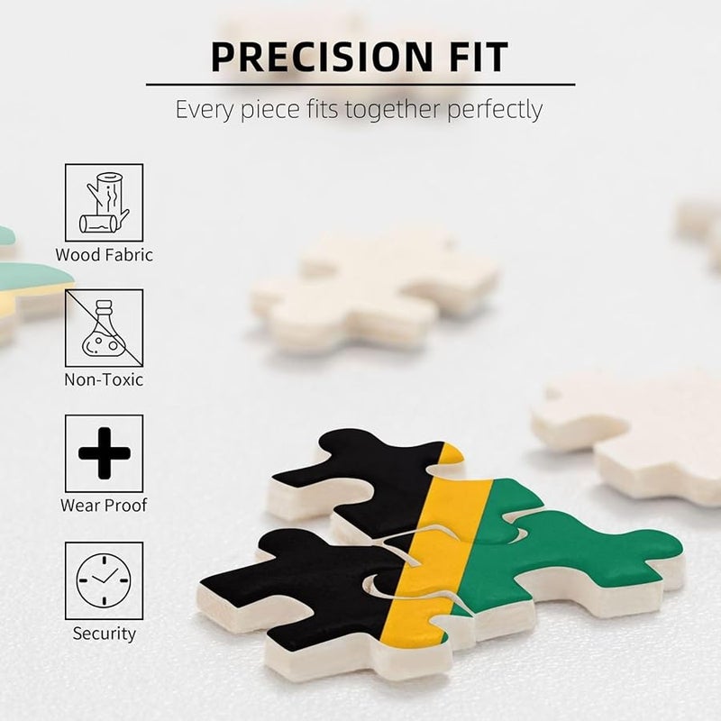 لغز علم جنوب إفريقيا 1000 قطعة للكبار ديكور المنزل 29.5 × 19.7 بوصة - Image 4
